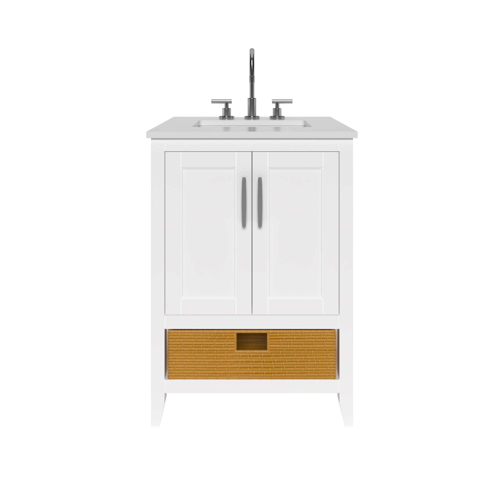 Nearmé New York 23.5 Inch Bathroom Vanity in White- Cabinet Only Nearmé