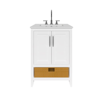 Nearmé New York 23.5 Inch Bathroom Vanity in White- Cabinet Only Nearmé