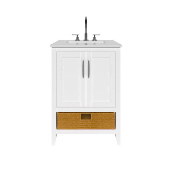 Nearmé New York 23.5 Inch Bathroom Vanity in White- Cabinet Only