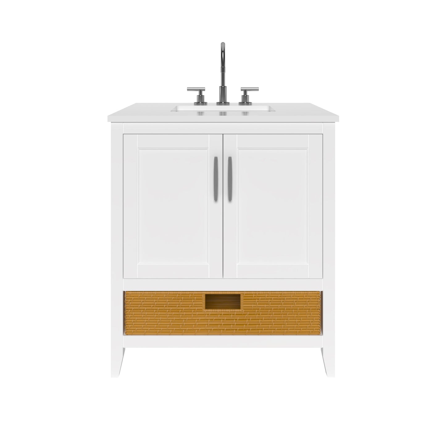 Nearmé New York 29.5 Inch Bathroom Vanity in White- Cabinet Only Nearmé
