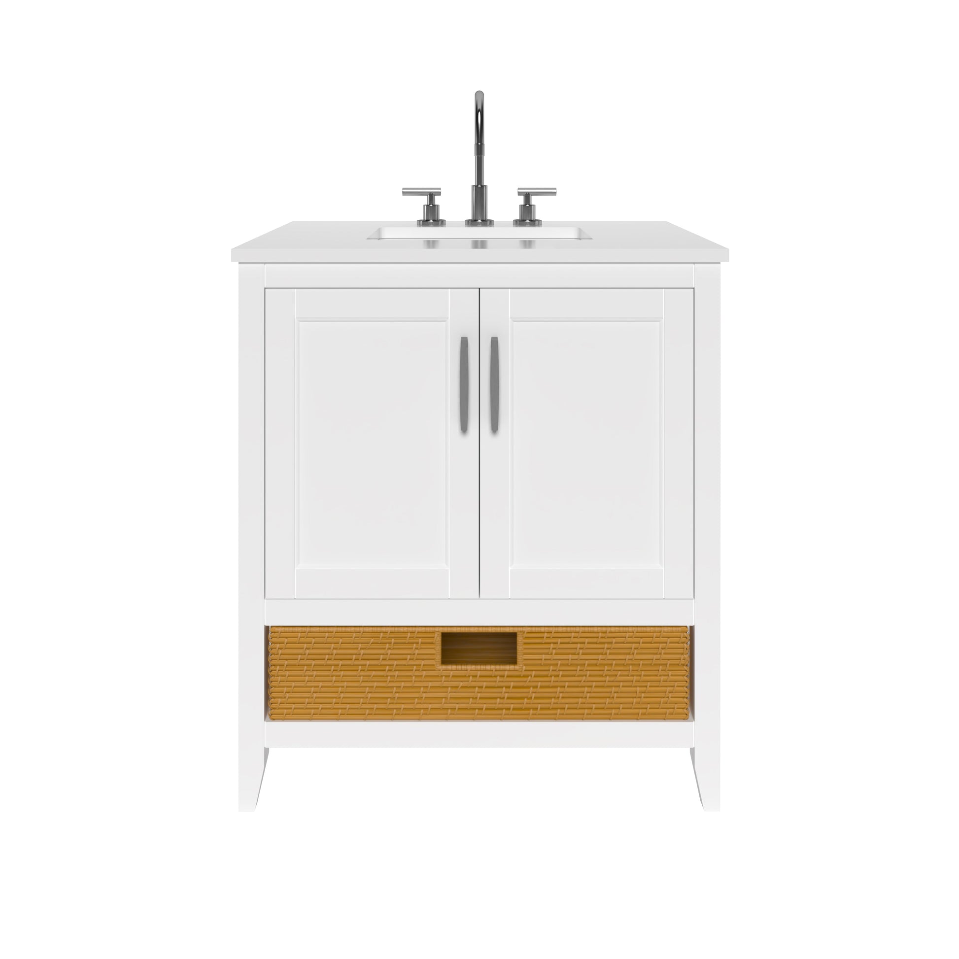 Nearmé New York 29.5 Inch Bathroom Vanity in White- Cabinet Only Nearmé