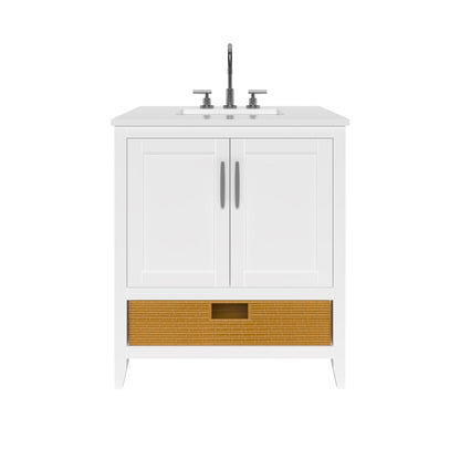 Nearmé New York 29.5 Inch Bathroom Vanity in White- Cabinet Only Nearmé