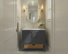 Nearmé New York 29.5 Inch Bathroom Vanity in Blue- Cabinet Only SFD