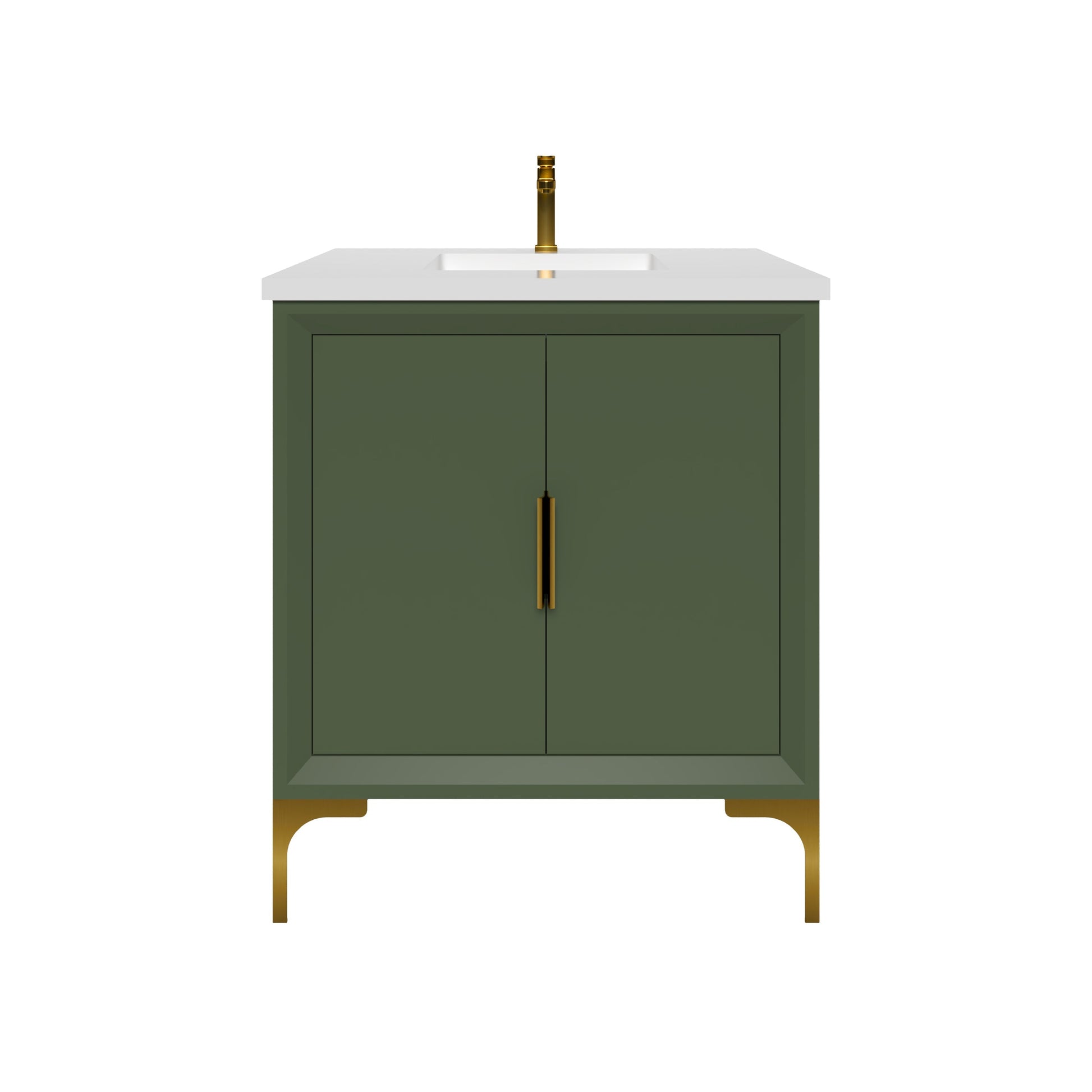 Oxford 29.5 Inch Bathroom Vanity in Sage Green ER VANITIES
