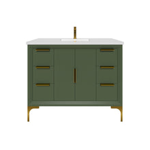 Oxford 41.5 Inch Bathroom Vanity in Sage Green ER VANITIES