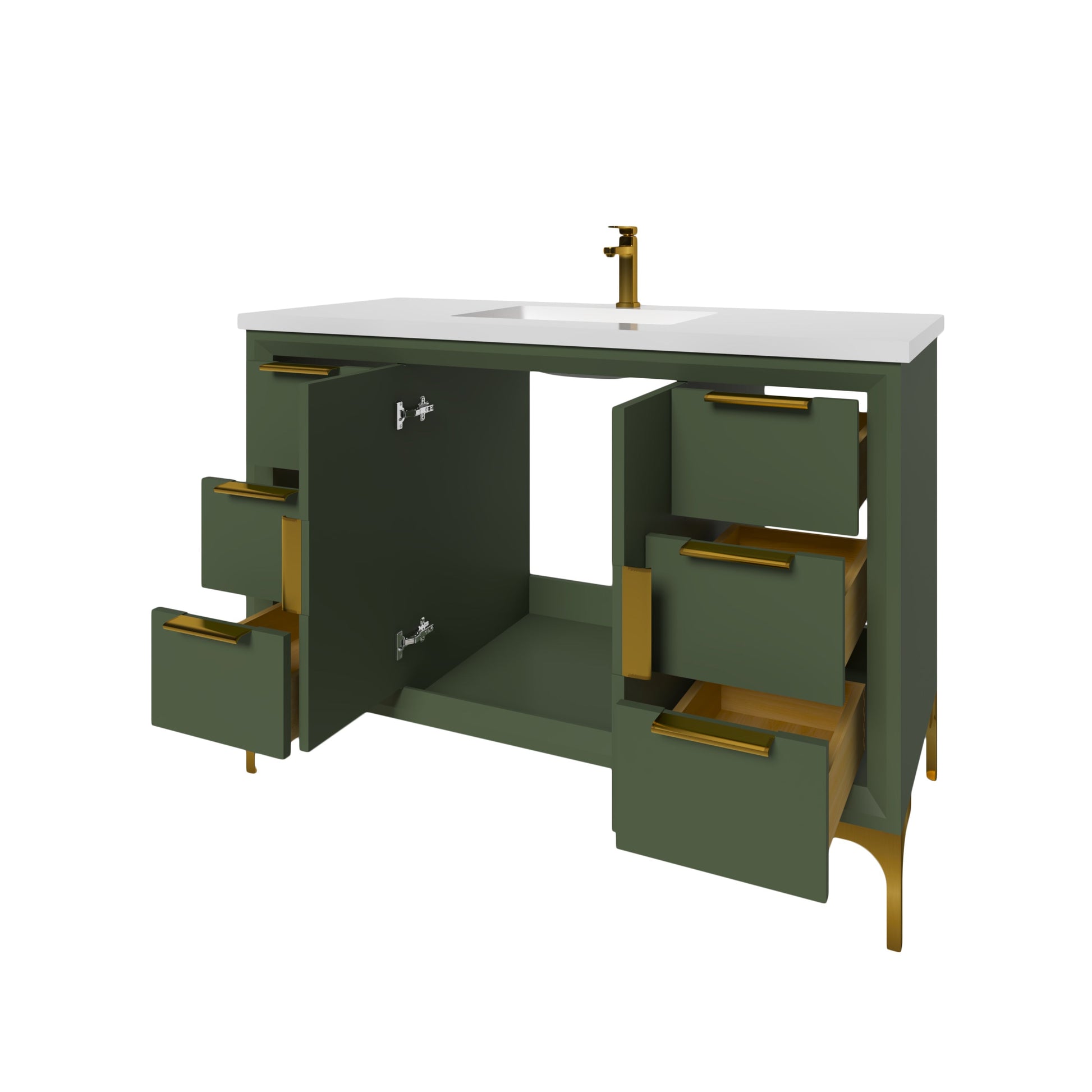 Oxford 47.5 Inch Bathroom Vanity in Sage Green ER VANITIES
