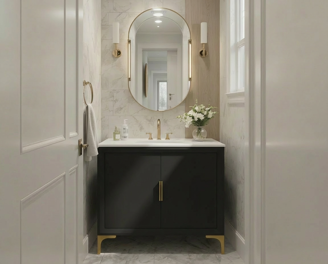 Oxford 29.5 Inch Bathroom Vanity in Black