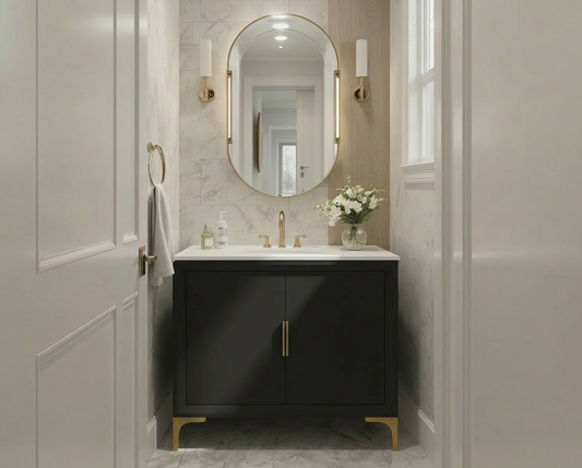 Oxford 29.5 Inch Bathroom Vanity in Black