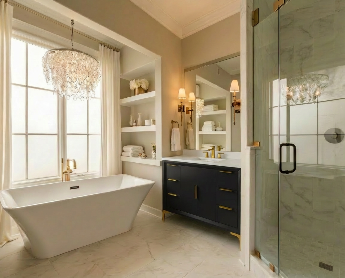 Oxford 47.5 Inch Bathroom Vanity in Black