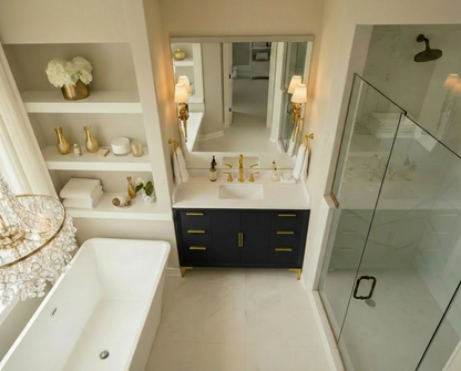 Oxford 47.5 Inch Bathroom Vanity in Black
