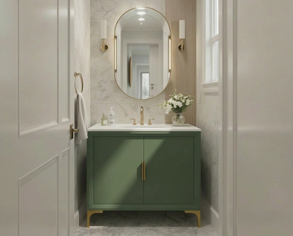 Oxford 29.5 Inch Bathroom Vanity in Sage Green