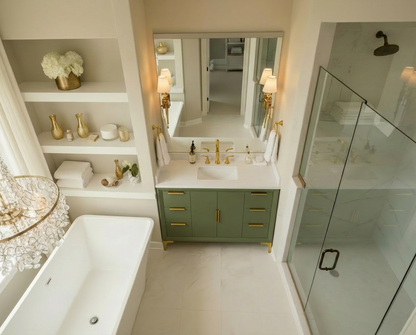 Oxford 41.5 Inch Bathroom Vanity in Sage Green