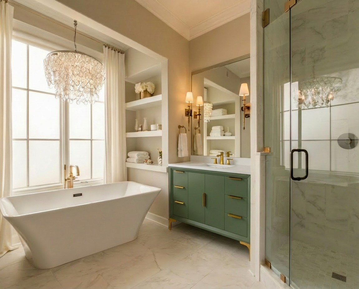 Oxford 47.5 Inch Bathroom Vanity in Sage Green