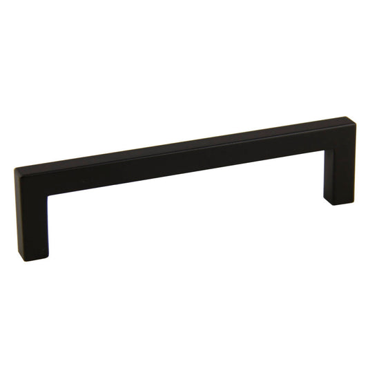 Pacific Home Decor P-87227.SN Modern Square Pull 128mm Matte Black