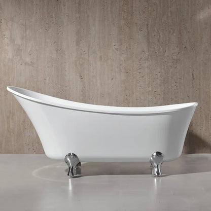 Pearl 69'' x 29'' Freestanding Soaking Acrylic Bathtub