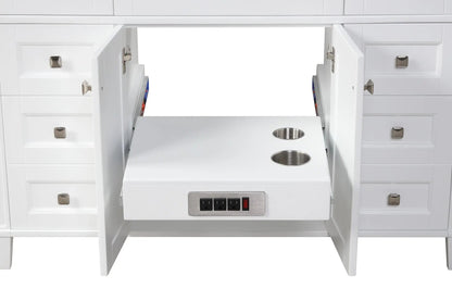 Kensington 47.5 in All Wood Vanity in Metal Gray - Cabinet Only ER VANITIES