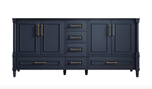 Atlanta 71.5 inch Double Bathroom Vanity in Navy- Cabinet Only Atlanta Vanity & Bathworks