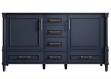 Atlanta 59.5 inch Double Bathroom Vanity in Navy- Cabinet Only Atlanta Vanity & Bathworks