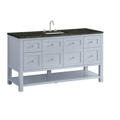 Renovate for Less Atlanta Breckenridge 60" Single Vanity, Serenity Blue, w/ 3 CM Phantome Eclos Top