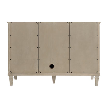 Renovate for Less Atlanta Lorelai 48" Single Vanity, Whitewashed Oak w/ 3 CM Lime Delight Silestone Top