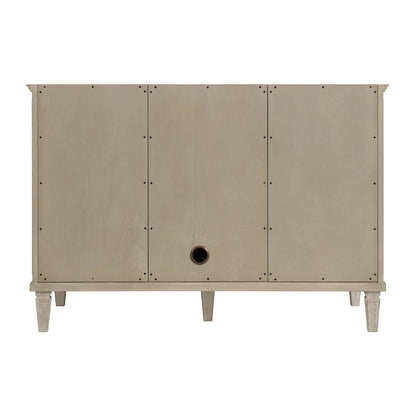 Lorelai 48" Single Vanity, Whitewashed Oak w/ 3 CM Parisien Bleu Silestone Top