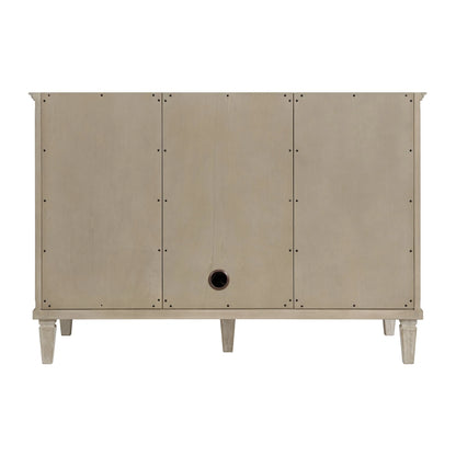 Lorelai 48" Single Vanity, Whitewashed Oak w/ 3 CM Victorian Silver Silestone Top