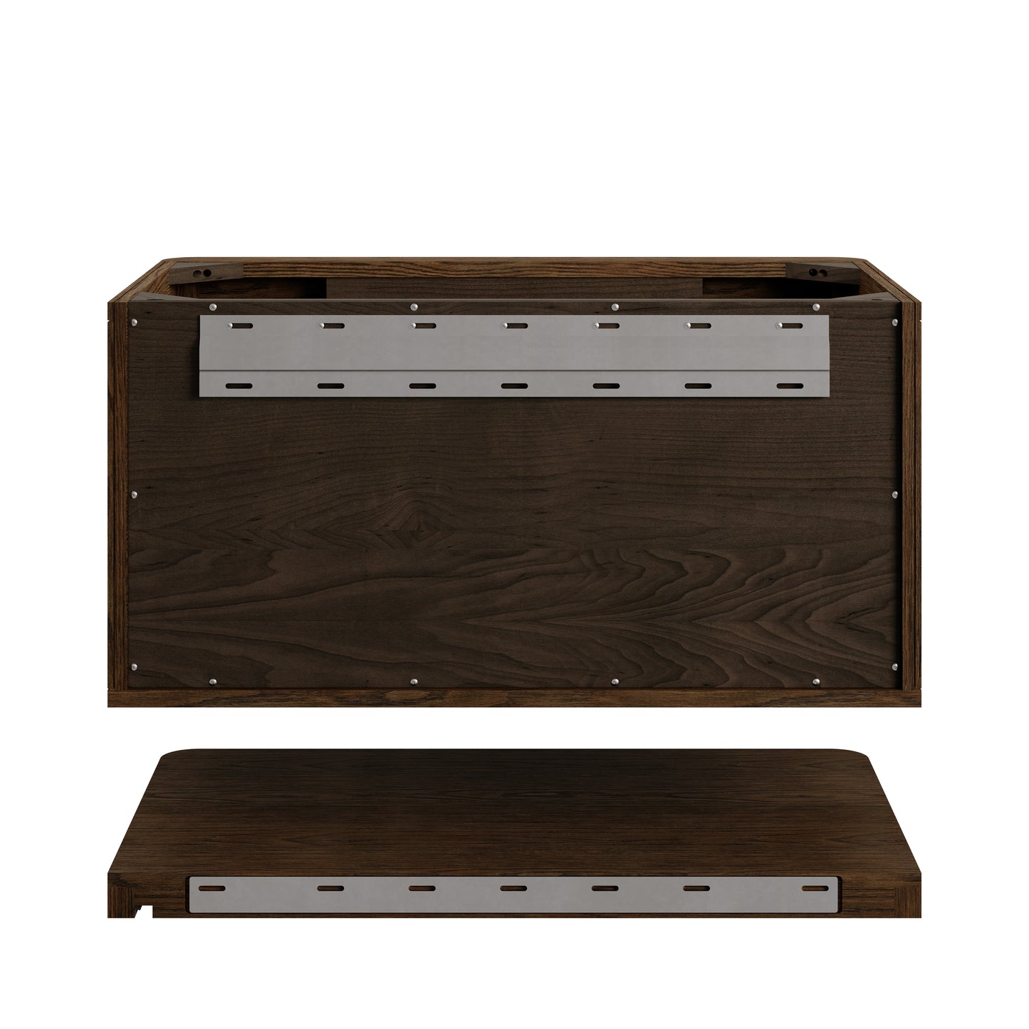 Renovate for Less Atlanta Allamari 36" Single Vanity, Sable w/ 3 CM Phantome Eclos Top