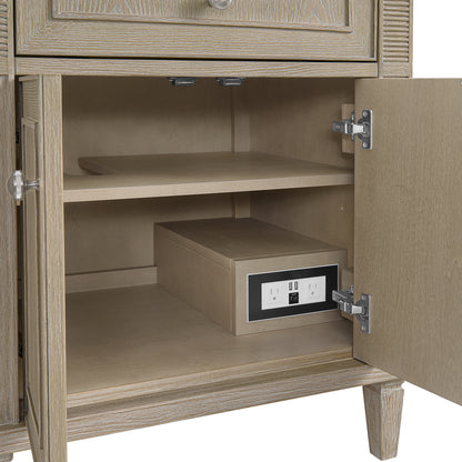Renovate for Less Atlanta Lorelai 72" Double Vanity, Whitewashed Oak w/ 3 CM Victorian Silver Silestone Top