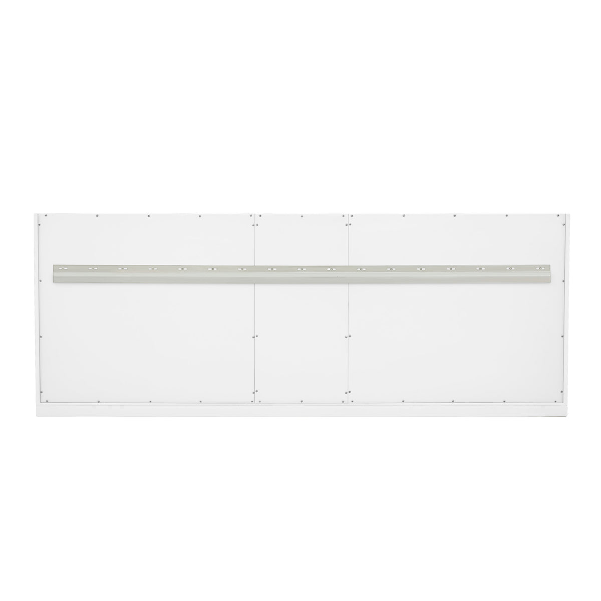 Renovate for Less Atlanta Chicago 72" Double Vanity, Glossy White, w/ 3 CM Charcoal Soapstone Silestone® Top