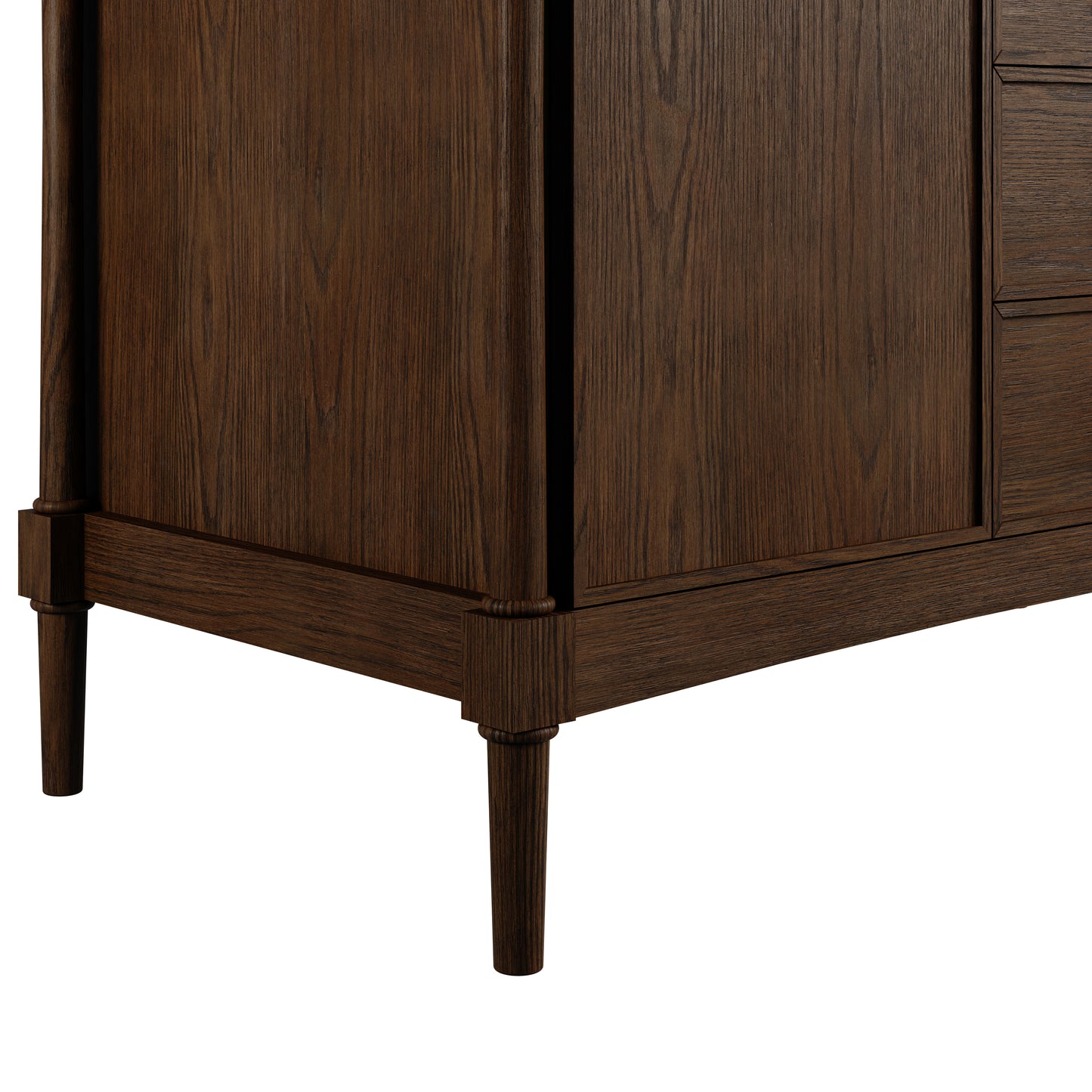 Renovate for Less Atlanta Kinnsden 48" Single Vanity, Sable Oak w/ 3 CM Tajnar Eclos Top