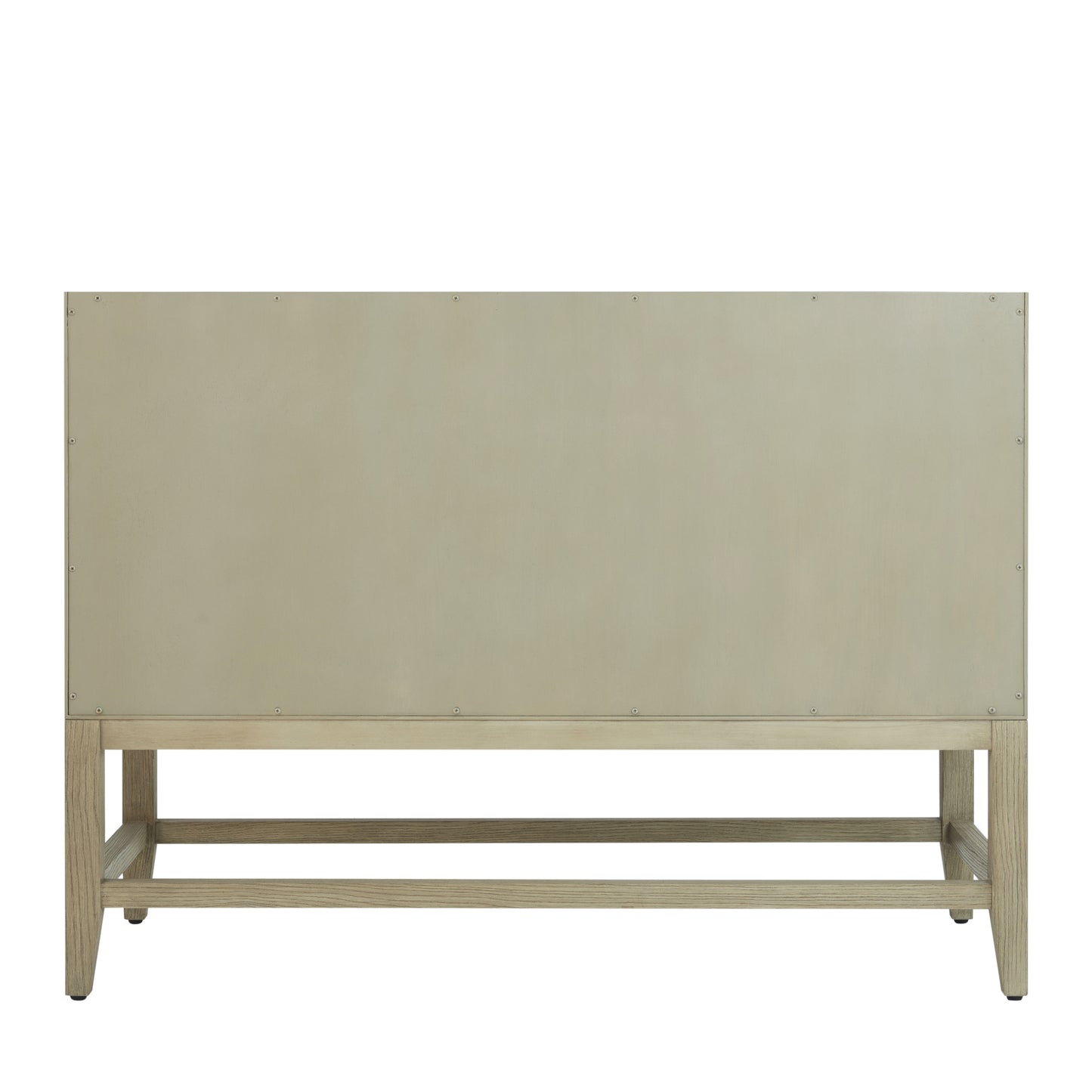 Renovate for Less Atlanta Emmeline 48" Single Vanity, Pebble Oak w/ 3 CM Carrara White Marble Top