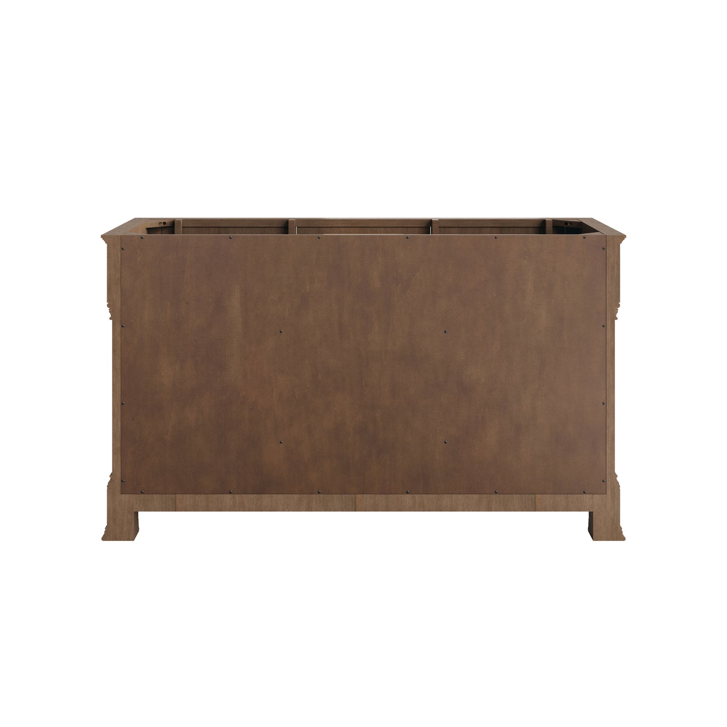Renovate for Less Atlanta Brookfield 60" Double Vanity, Pecan, w/ 3 CM Phantome Eclos Top