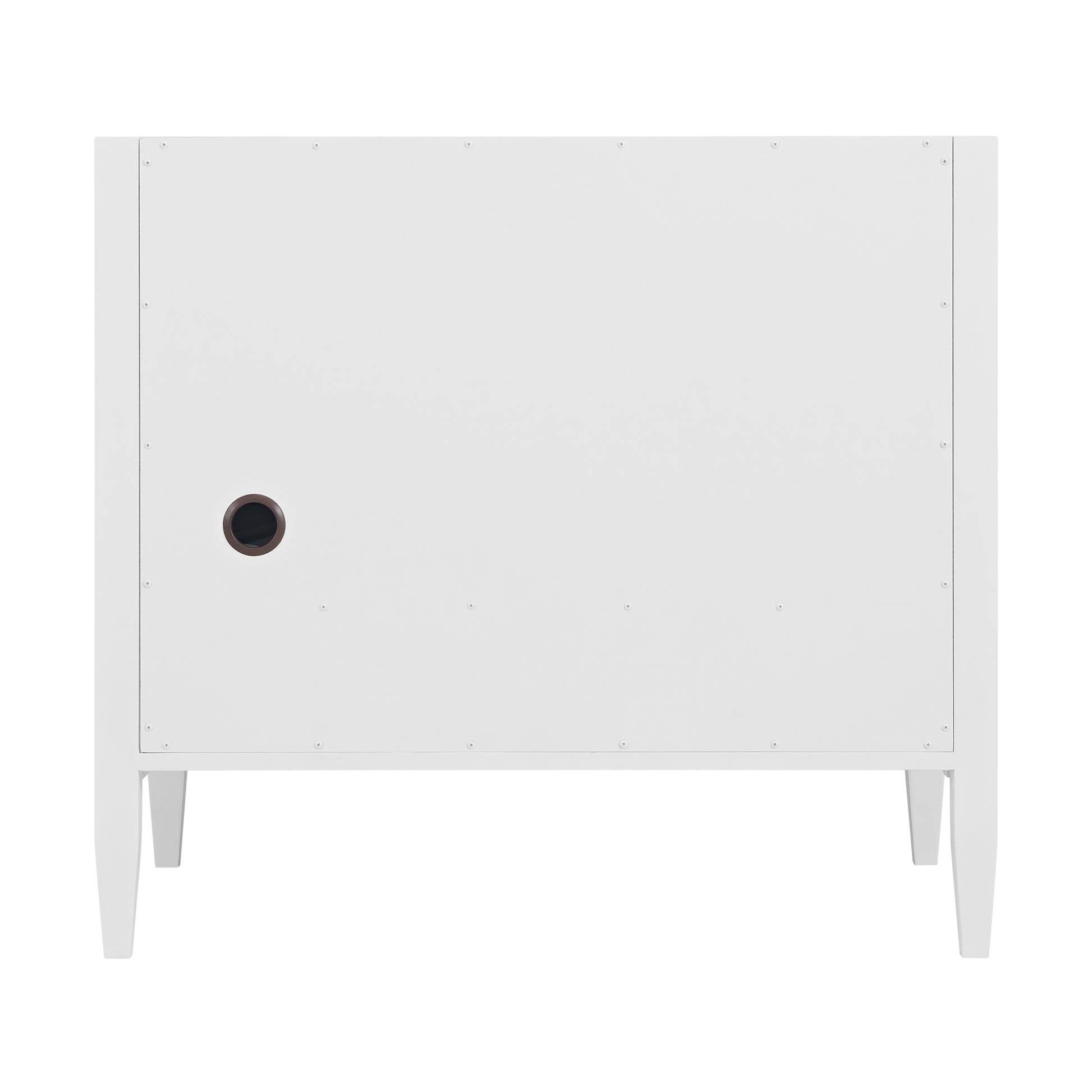 Renovate for Less Atlanta Myrrin 36" Vanity, Bright White, w/ 3 CM Siberian Silestone Top