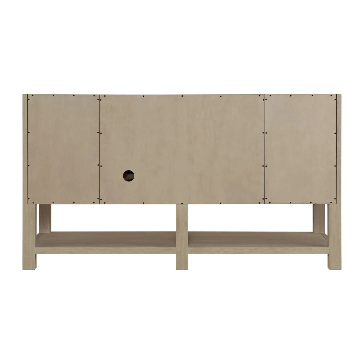 Breckenridge 60" Single Vanity, Whitewashed Oak w/ 3 CM Parisien Bleu Top w/ FreePower Wireless Charger
