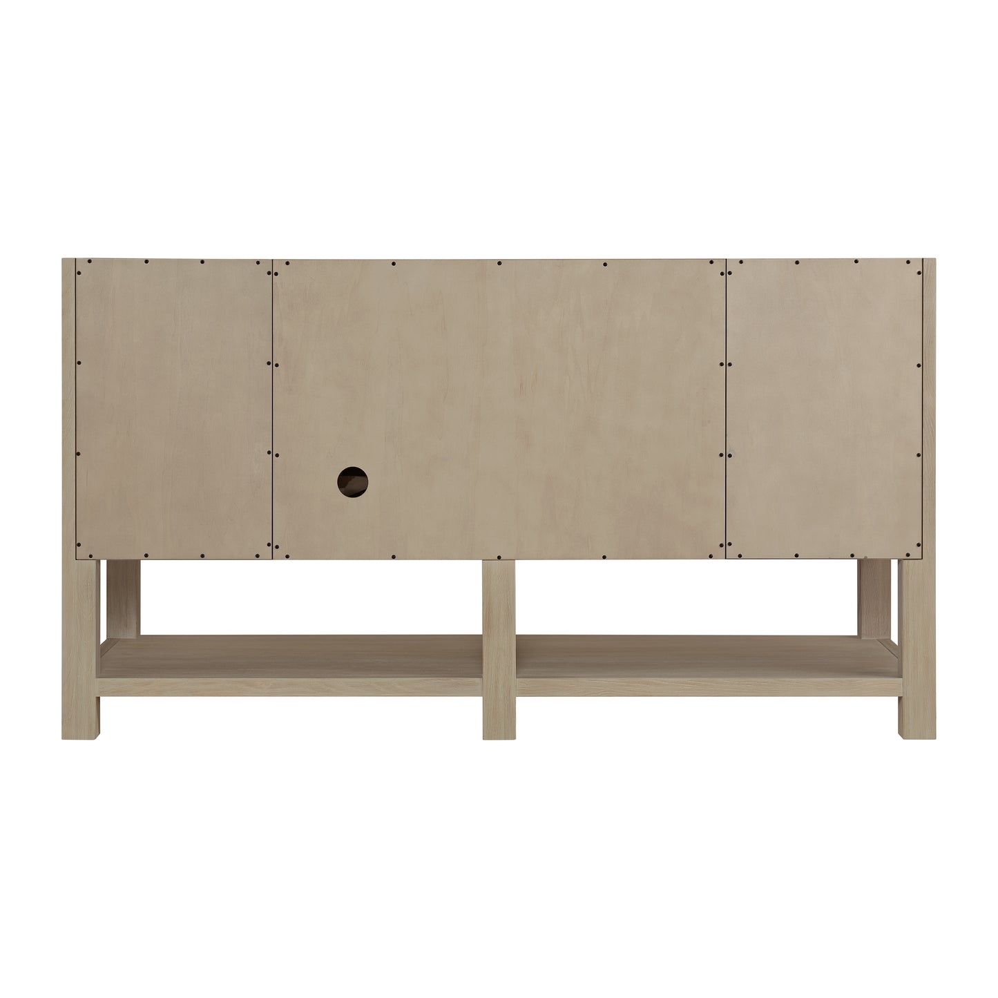Renovate for Less Atlanta Breckenridge 60" Single Vanity, Whitewashed Oak, w/ 3 CM Lime Delight Quartz Top
