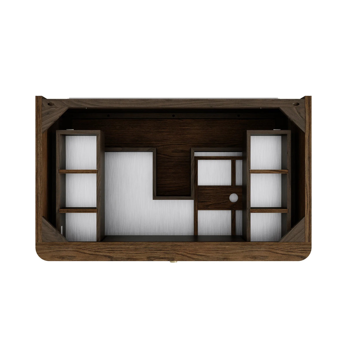 Allamari 36" Single Vanity, Sable w/ Single Hole 3 CM White Zeus Silestone Top