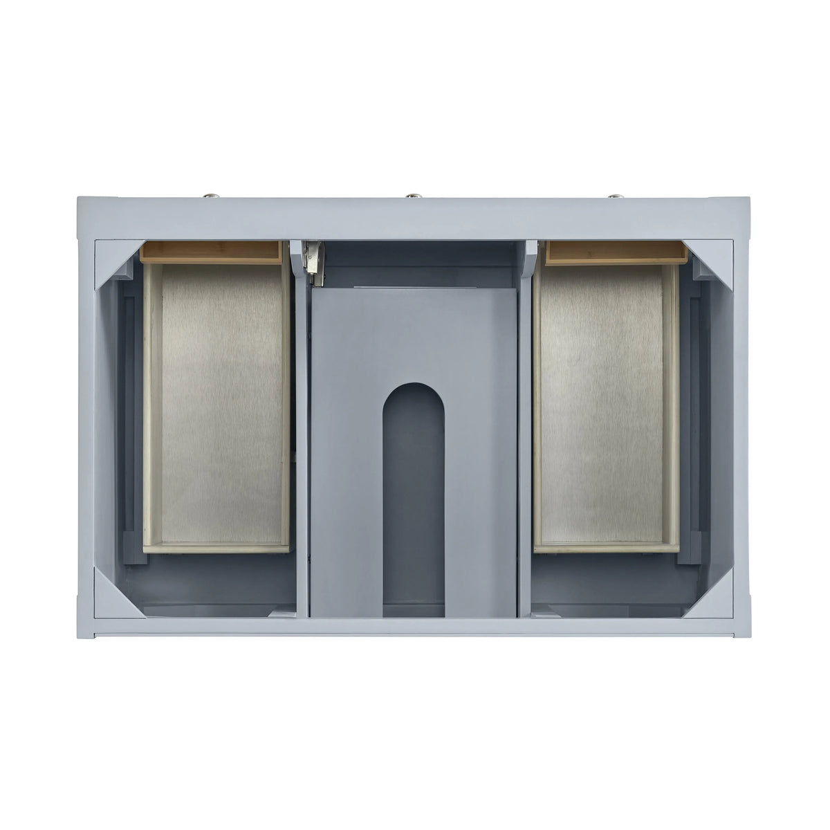 Breckenridge 36" Single Vanity, Serenity Blue, w/ 3 CM Siberian Silestone Top