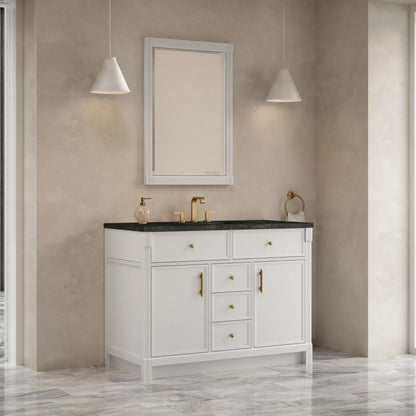 Bellshire 48" Single Vanity, Bright White w/ 3 CM Phantome Eclos Top