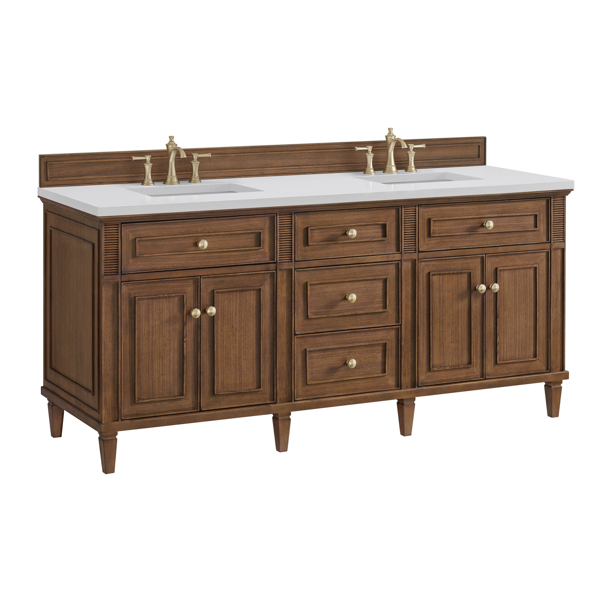 Renovate for Less Atlanta Lorelai 72"Double Vanity, Mid-Century Walnut
