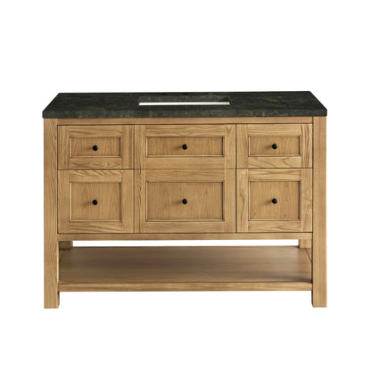 Renovate for Less Atlanta Breckenridge 48" Single Vanity, Light Natural Oak, w/ 3 CM Phantome Eclos Top