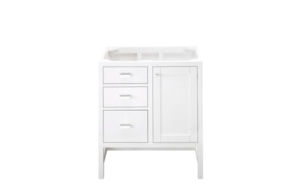 Addison 30" Single Vanity Cabinet, Glossy White