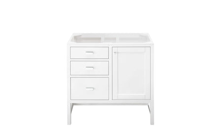 Addison 36" Single Vanity Cabinet, Glossy White