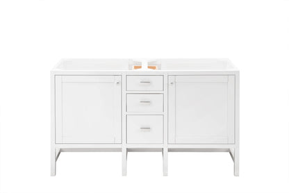 Renovate for Less Atlanta Addison 60" Double Vanity Cabinet, Glossy White
