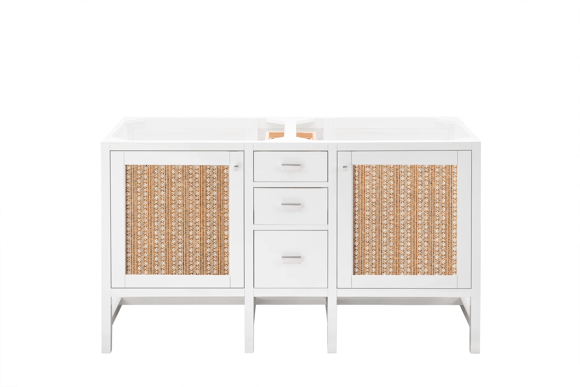 Renovate for Less Atlanta Addison 60" Double Vanity Cabinet, Glossy White, view 2
