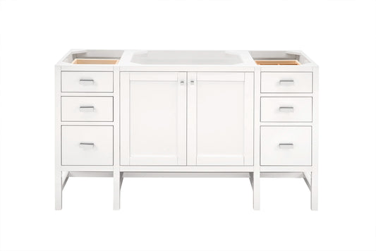 Addison 60" Single Vanity Cabinet, Glossy White