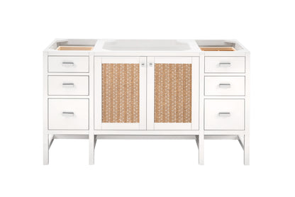 Addison 60" Single Vanity Cabinet, Glossy White, view 2