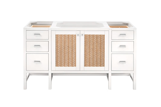 Addison 60" Single Vanity Cabinet, Glossy White, view 2