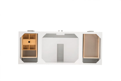 Addison 60" Single Vanity Cabinet, Glossy White, view 3
