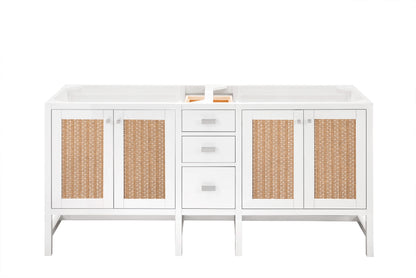 Addison 72" Double Vanity Cabinet, Glossy White, view 2