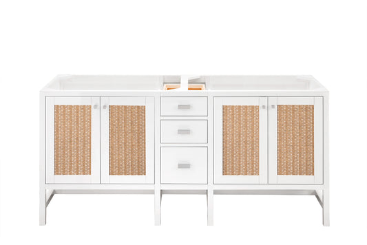 Addison 72" Double Vanity Cabinet, Glossy White, view 2